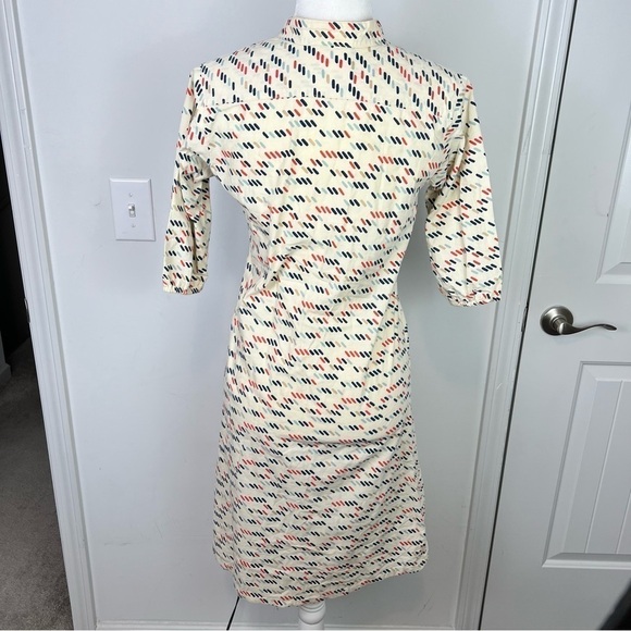 Porridge Dress womens 2 Sheath Belted Knee Length Multicolor Spring Dress - Picture 8 of 9